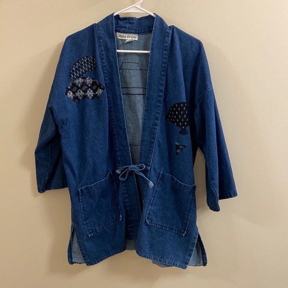 Denim kimono